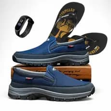 Kit Tênis Mocassim Masculino Adventure Conforto e Estilo para o Dia a Dia Mias Relógio Digital