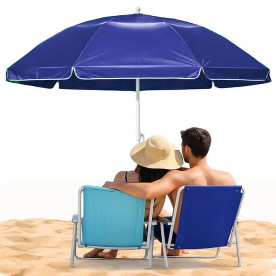 Guarda Sol Gigante  Uv Praia Piscina Respirável Verão Camping Incliável Reforçado Família Churrasco Giga