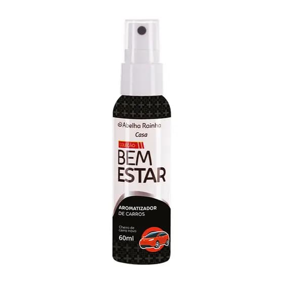 Abelha Rainha Bem Estar Aromatizador de Carros Cheiro de Carro Novo - 60ml