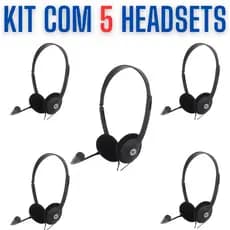 Headset Conjunto Com 5 Unidades  Bright office 0010