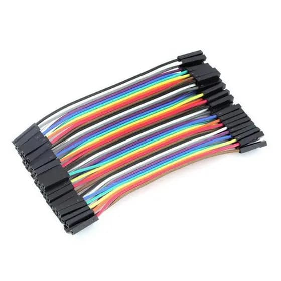 Cabo Jumper 10cm Fêmea X Fêmea 40 Unidades Para Arduíno, Arduino Mega, Arduino Uno, Esp8266, Esp32, W5100, Hc-05 Hc-06