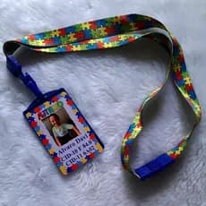 Crachá De Identificação Autismo Sublimação
