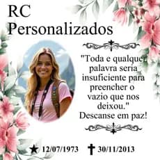 Azulejo para Jazigo 15x15  cm - Personalizado