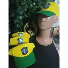 Boné Brasil Amarelo e Verde
