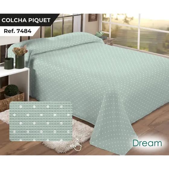 Colcha Cobre Leito Piquet 100% algodão Casal 3 peças 200 fios com porta travesseiros Geometrica Floral e Lisa
