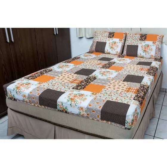 Lençol de Cama Casal Avulso com elástico em toda volta estampado
