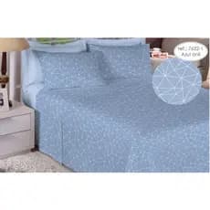 Jogo de Cama Lençol Casal 4 peças 100% Algodão Estampado Elástico