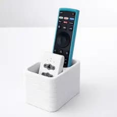 Suporte Organizador Moderno para Controle Remoto Duplo – Porta Controle para Mesa e Rack