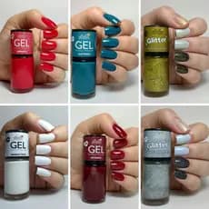 Kit 06 Esmaltes Bella Brazil 817 826 827 828 1407 1408