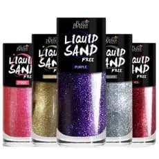 06 Esmaltes Liquid Sand Bella Brazil * Texturizado, Efeito Cristal *Pronta Entrega