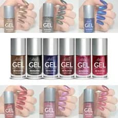 Kit 06 Esmaltes Metalizados Efeio Gel 212 214 216 218 219 220