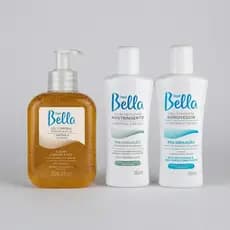 Depil Bella Kit Pré e Pós Depilação Gel, Óleo e Loção 140ml