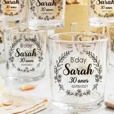 20 Copos de Wisky 300ml Personalizado Acrílico