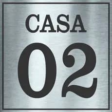 1 Placa Aço Inox 7,5cmx7,5cm Apartamento Vaga Porta Casa