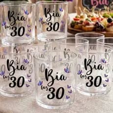 10 Copos de Wisky 300ml Personalizado Acrílico