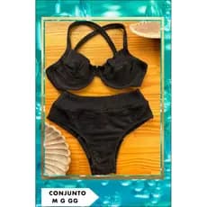 Biquíni Meia Taça Sem Bojo E Com Aro Calça Hotpala