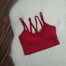 Top cruzadinho, cropped de academia com bojo removível. Roupa de academia. Top de uso diário. Treino sem transparência.Tecido forrado internamente e cores vibrantes. Pronta entrega.