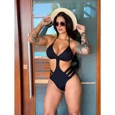 Maiô bory cores da moda Instagran blogueira praia