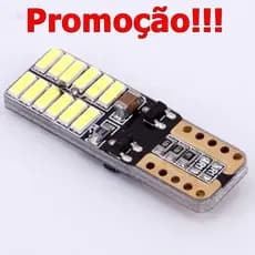 2x Lampada 24 leds T10 xenon super branca