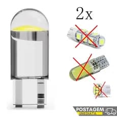 2x Lâmpada Led T10 Pingo W5W Branco, Azul, Verde, Ambar, Vermelho Alta Qualidade Pingo Branco Puro Carro Moto 12v / 24v