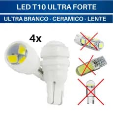 4x Lâmpada Led T10 Pingo W5W Branca, Alta Iluminação, Pingo 6000k Branco Puro Carro Moto 12v