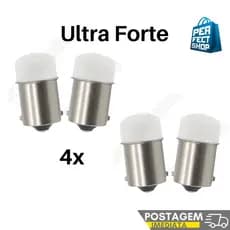 4x Lâmpada Led Ultra Forte 1 Polo, 2 Polos Branco, Ambar, Laranja. Ré BA15S P21W BAY15D Ultra Forte Freio, Lanterna