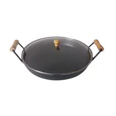 Disco Arado Chapa De Ferro 32cm Altura 6cm C Tampa De Vidro