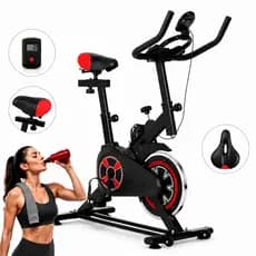 Bicicleta Ergometrica Profissional Bike Spinning 10kg Inercia Bicicleta Fitness Com Balança E Caneleira