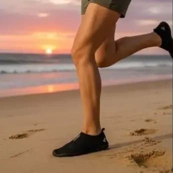 Sapatilha Tenis Aquática Neoprene Flexível Híbrida Praia Piscina Sola Borracha Antiderrapante