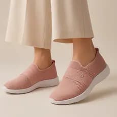 Tênis Feminino Casual Moderno Esportivo Tipo Meia Leve Confortável Pingente Estiloso Para Dia a Dia