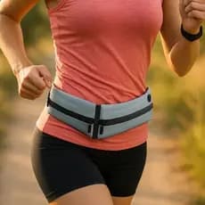 Pochete Fitness Corrida Caminhada Academia Porta Celular objetos Impermeável saída fone