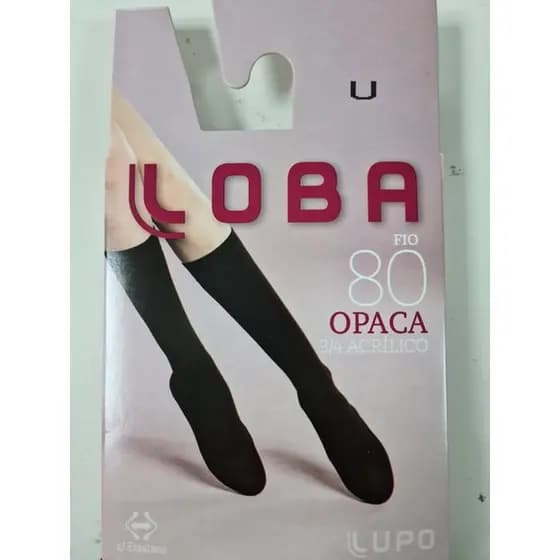 Meia 3/4 Fio 80 Opaca Acrílico Lupo Loba 5538.