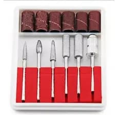 Kit 6 Brocas e Lixas para Lixa de Unha Elétrica