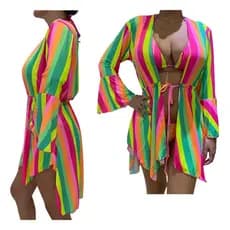 saída de praia kimono curto com regulagem amarração qualidade