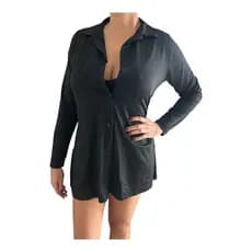 Camisão chemise com proteção UV saída de praia alta qualidade