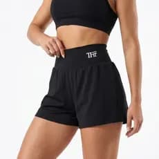 Short Duplo Com Bolsos Interno  Feminino de Corrida e Academia, Treino Fitness Esportivo