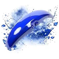 Paralama Dianteiro Titan 125 2000 até 2004 Azul Atessa Icarai Itajai Noturno Com Brilho Envernizado Modelo Original