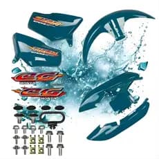 Kit Carenagem Completo Cg Titan 125 Verde 1997 1998 1999 + Parafusos e Adesivos