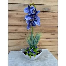 Arranjo de orquídeas em silicone centro de mesa