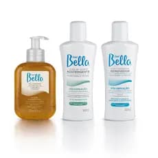 Kit Pré E Pós Depilação Loção Adstringente Óleo Removedor E Gel Calmante Camomila Depil Bella