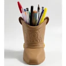 Porta Treco Organizador De Mesa Escritório Caneta Lápis tema Woody - Toy Story