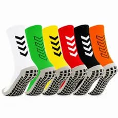 KIT MEIAS ESPORTIVAS ANTIDERRAPANTE  FUTEBOL CROSSFIT CORES