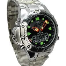 Mega Promoção Relógio masculino Multifuncional Aqualand Jp1060 Pro Master Pulseira Em Aço digital com Led Envio Imediato