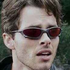 oculos Ciclope Da Pennny Lentes vermelha Armação  metal Envio Imediato