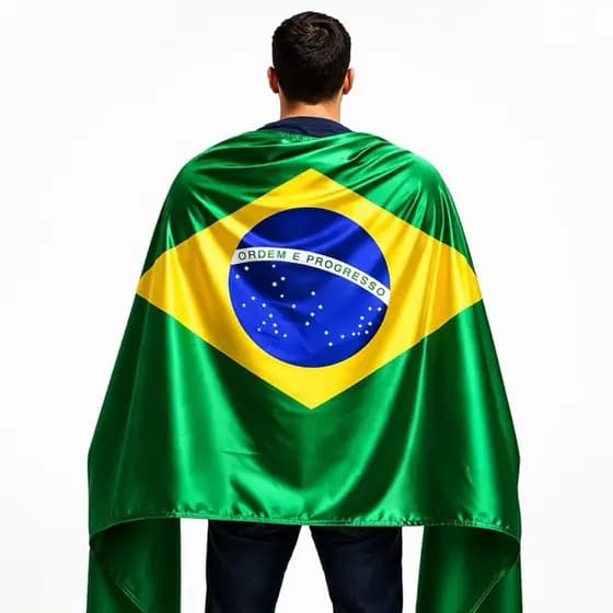 Bandeira do Brasil Grande Verde e Amarelo 1,50M x 1,00M Copa do Mundo Eventos Comemorativos
