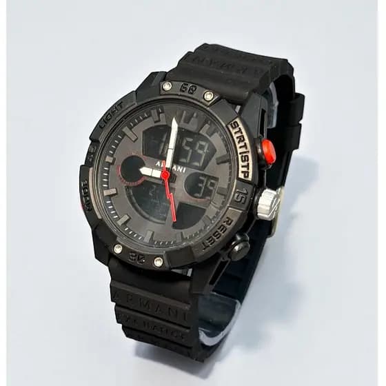 [LK01]Relógio Masculino Analógico Digital Esportivo Pulseira de Borracha Resisten