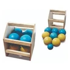 Jogo de Bocha c/ caixa de Madeira