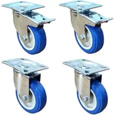 rodízio industrial 100mm para máquina móveis prateleira carrinho de carga suporta 320kg kit com 4und