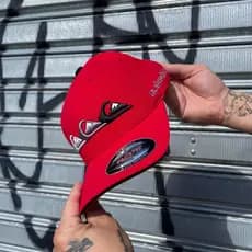 Boné Quiksilver Flexfit Emb Three Logo Red Juvenil P