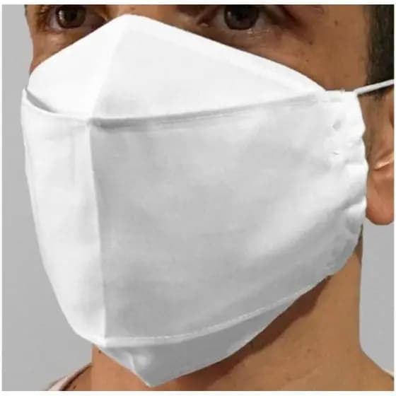 Máscara 3D Tecido Duplo Tricoline 200 Fios 100% Algodão novidade única